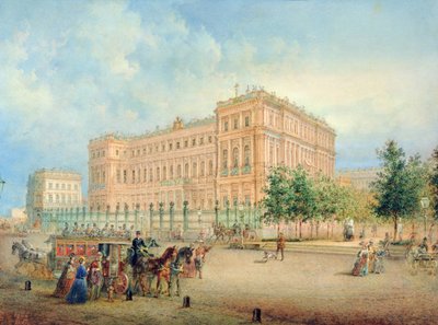 View of the Nikolayevsky Palace, St. Petersburg by Vasili Semenovich Sadovnikov